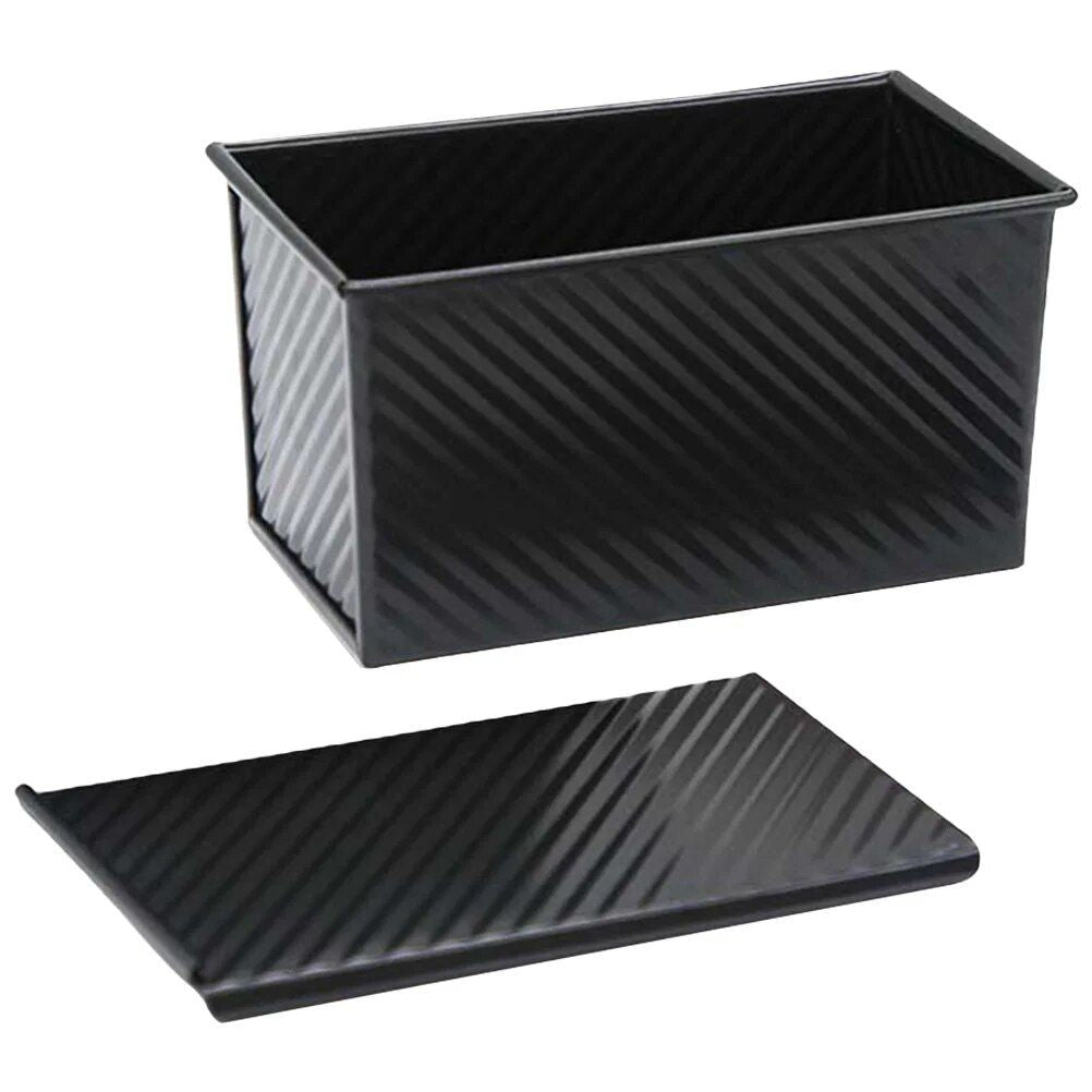 Versatile Non-Stick Carbon Steel Bread Loaf Baking Pan with Lid