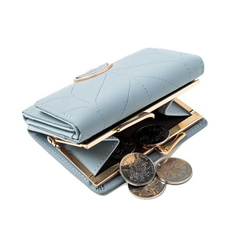 Compact Multifunctional Women's Wallet with Coin Pocket and Card Holder