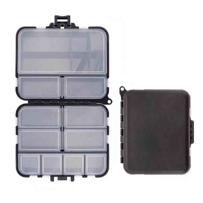 Compact Double-Sided Fishing Tackle Box: Portable Lure & Hook Organizer