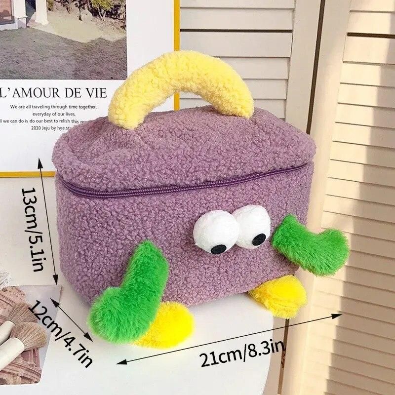 Charming Plush Travel Cosmetic Bag