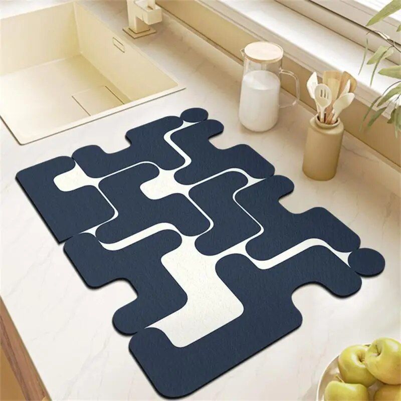 European Chic Quick-Dry & Super Absorbent Kitchen Mat