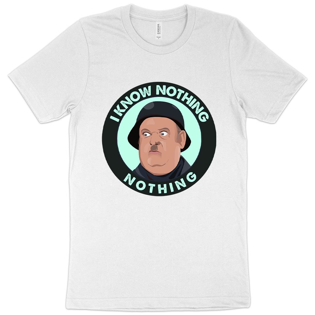 I Know Nothing T-Shirt - Hogan's Heroes T-Shirts