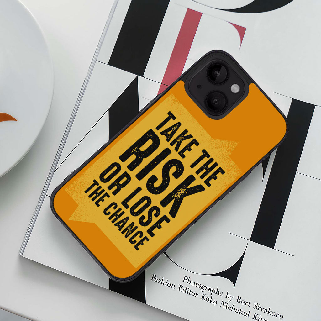 Take the Risk iPhone 14 Case - Cool Phone Case for iPhone 14 - Trendy iPhone 14 Case