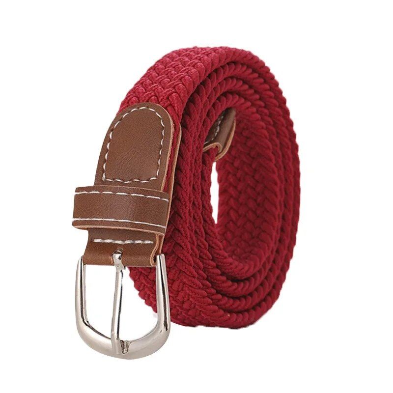 2023 Trendy Unisex Canvas Belt with Metal Alloy Pin Buckle for Casual and Formal Attire