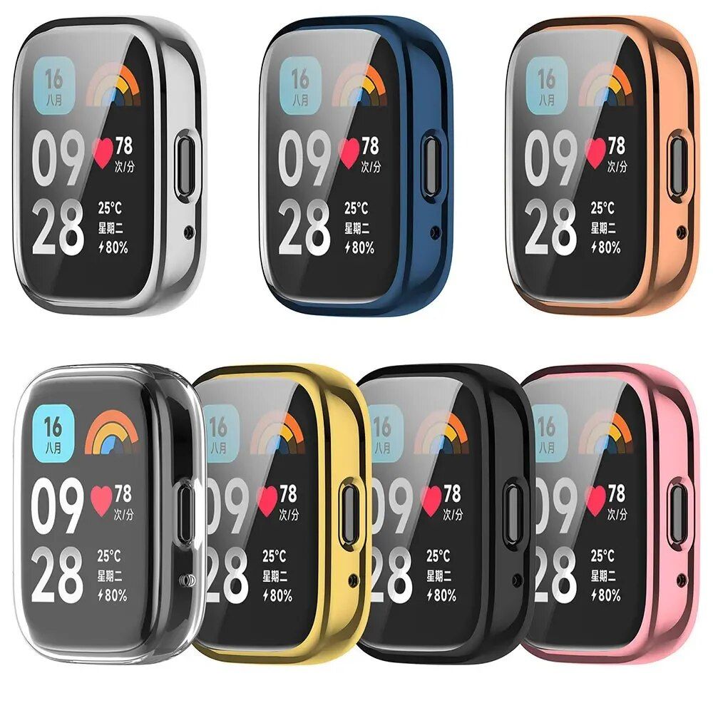 Shockproof Full Screen Protective Case for Redmi Watch3 Lite/Active with Film