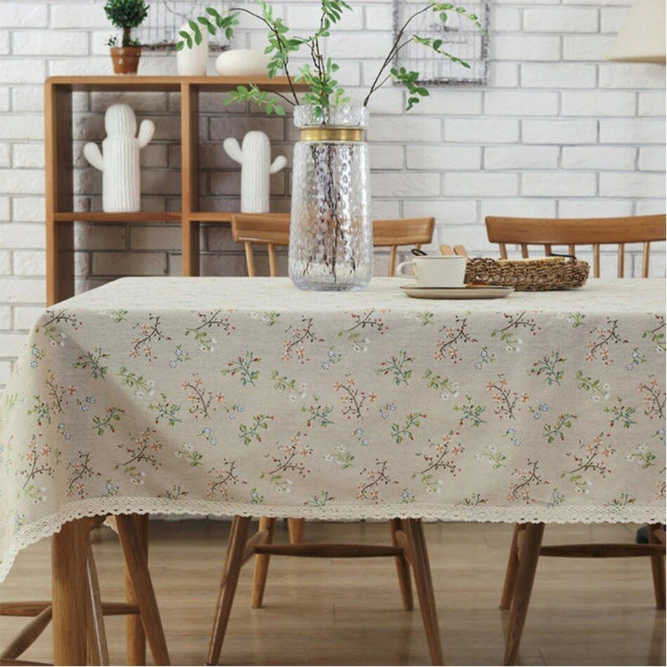 Elegant Bloom Lace Tablecloth