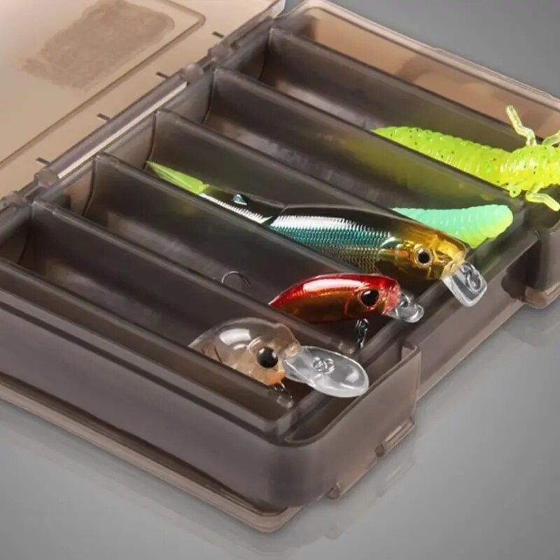 Double-Sided 12-Compartment Fishing Tackle Box: Durable, Multi-Functional Organizer for Anglers