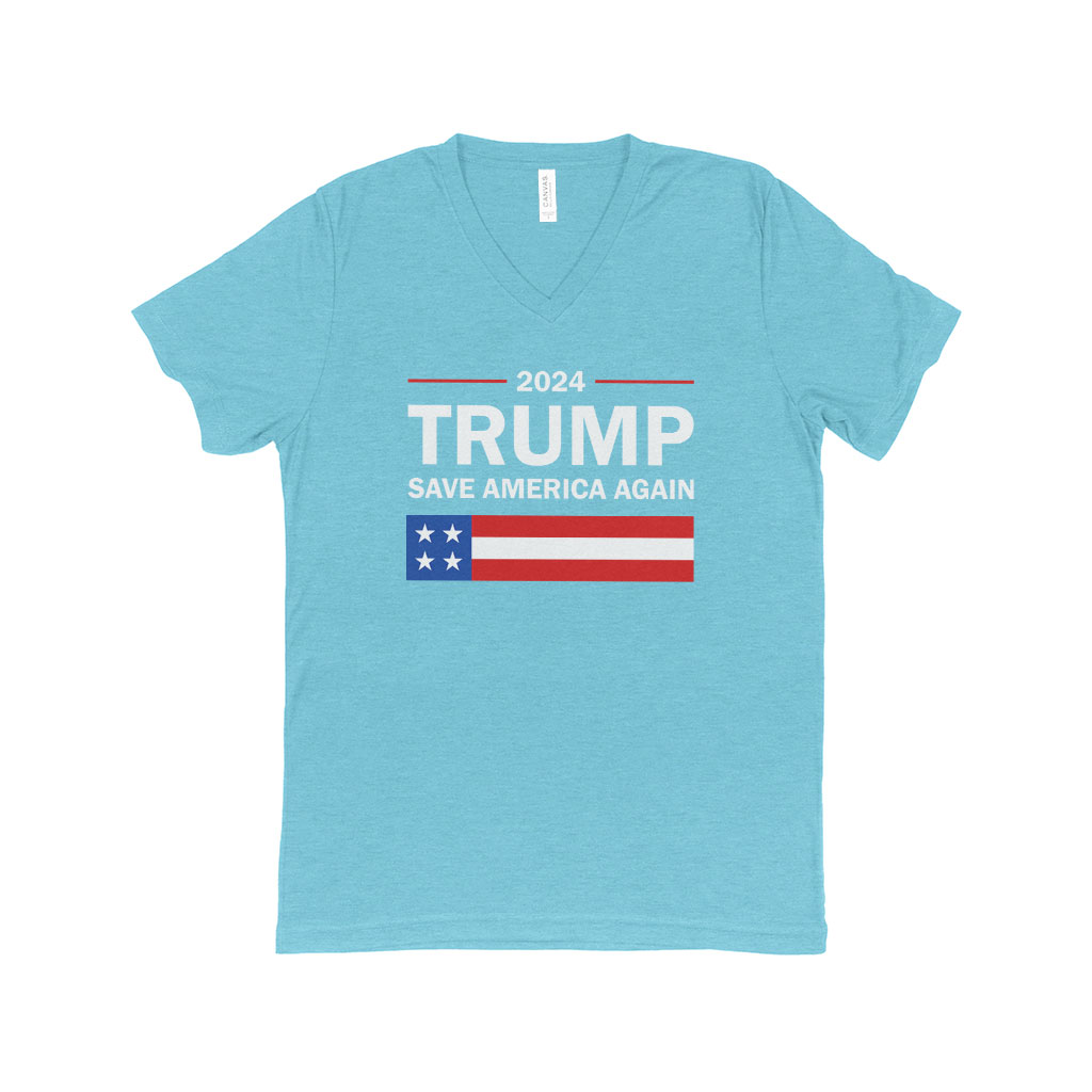 Triblend V-Neck Trump T-Shirt - Cool Trump T-Shirts