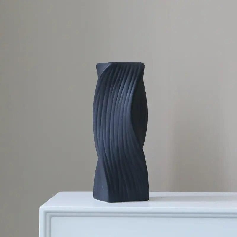 Modern Nordic-Style White Ceramic Vase