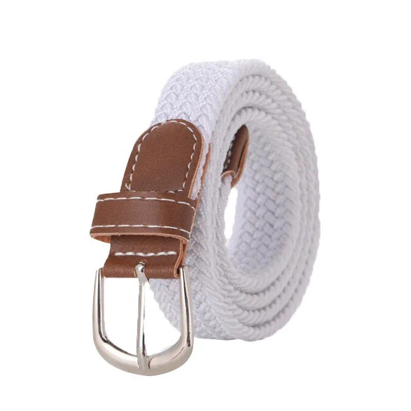 2023 Trendy Unisex Canvas Belt with Metal Alloy Pin Buckle for Casual and Formal Attire