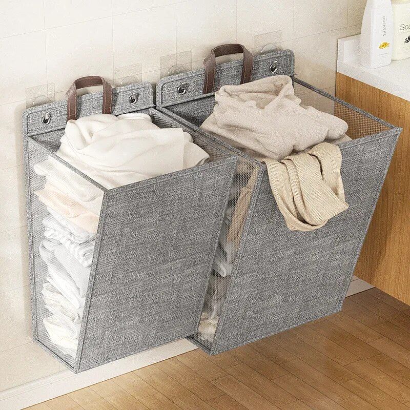 Space-Saving Foldable Laundry Basket