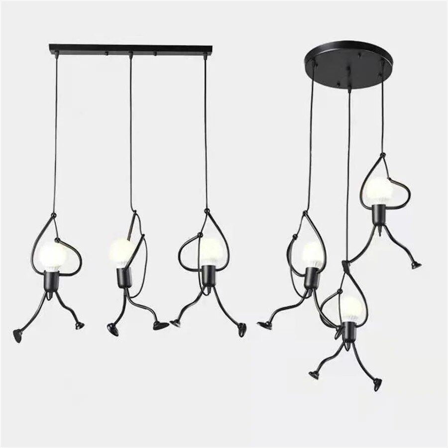 Chic Iron Little Man LED Pendant Light