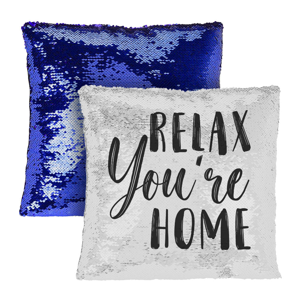 Relax Sequin Pillow Case - Best Design Pillow Case - Printed Pillowcase