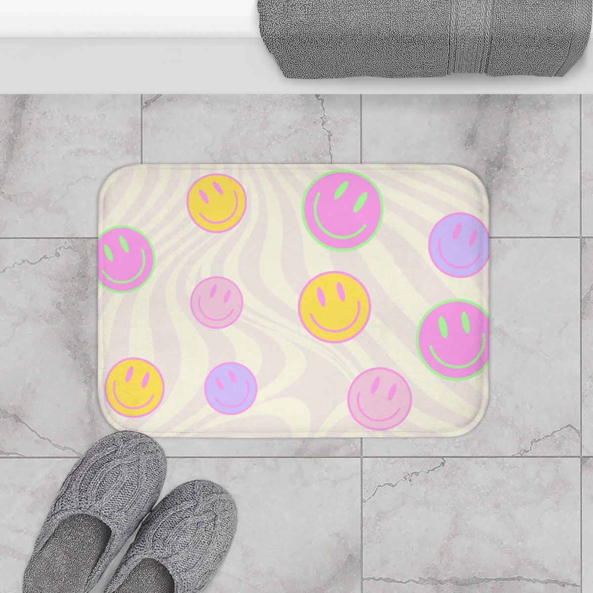 Smiley Faces Bath Mat