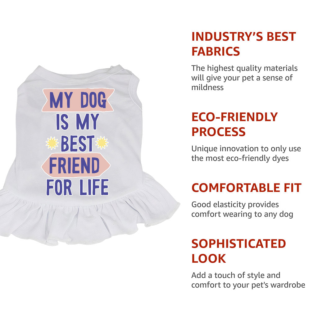 My Dog Is My Best Friend Dog Sundress - Cute Dog Dress Shirt - Art Dog Clothing