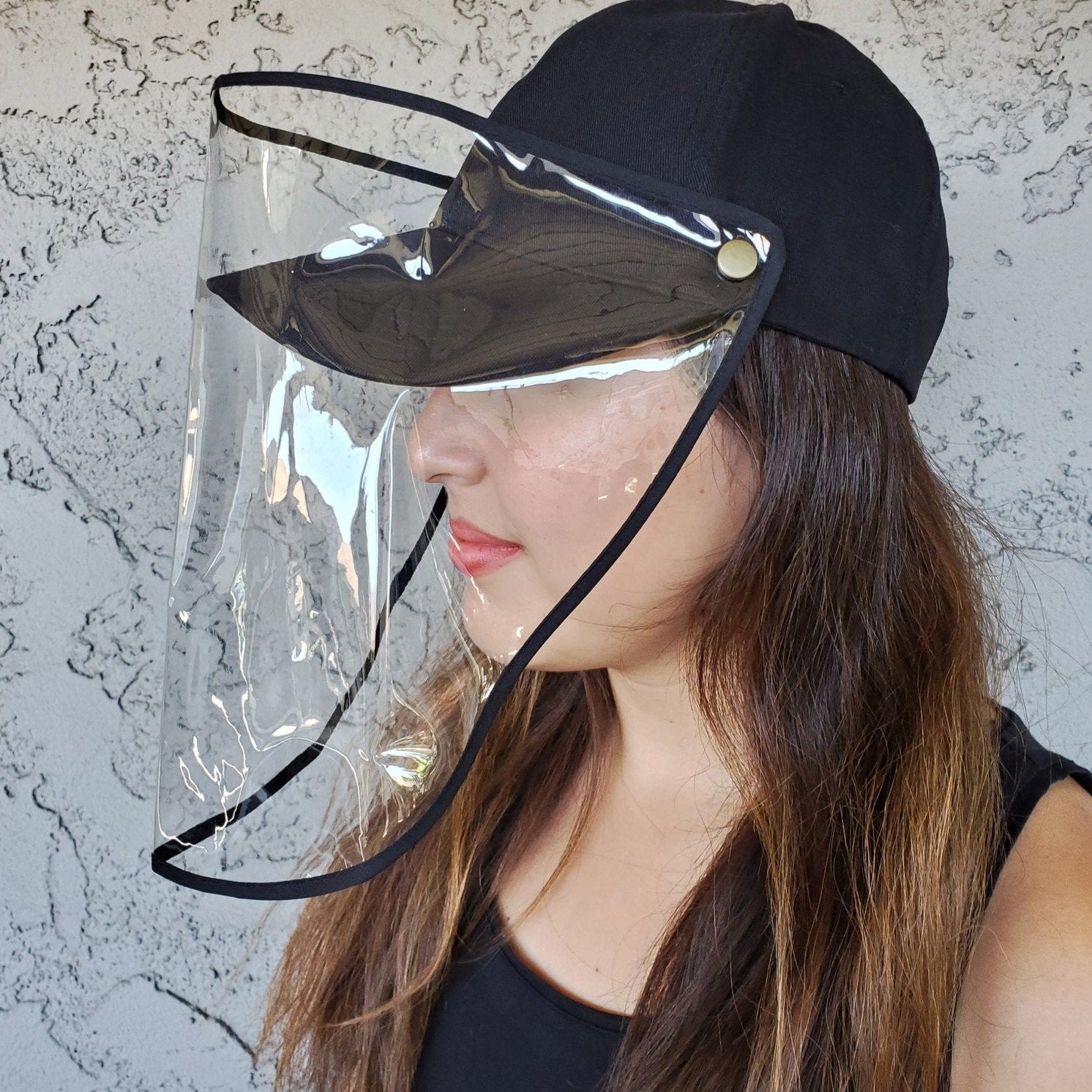 Unisex Baseball Cap with Removable Visor Shield