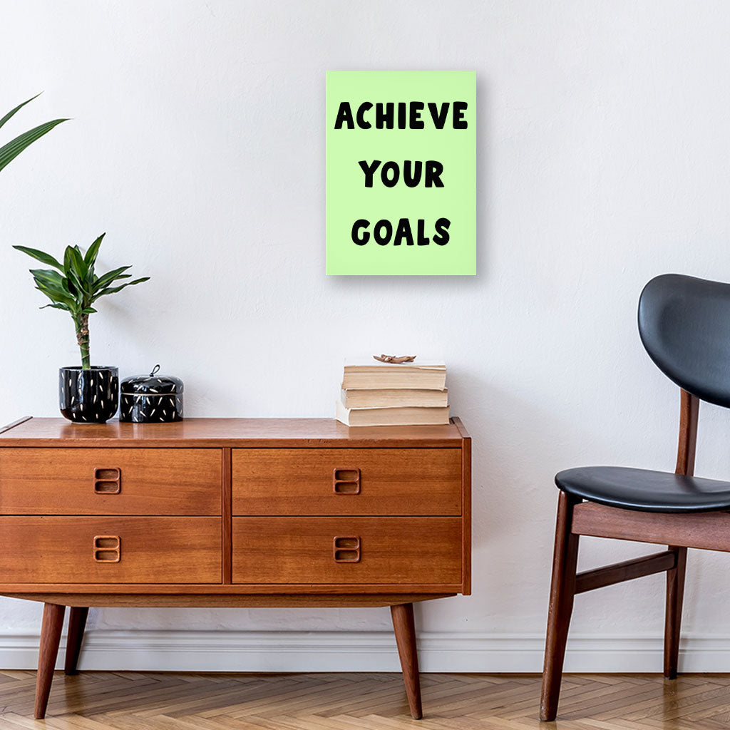 Achieve Your Goals Wall Picture - Trendy Design Stretched Canvas - Best Print Wall Art