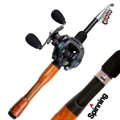 Ultimate Telescopic Fishing Rod and Baitcasting Reel Combo