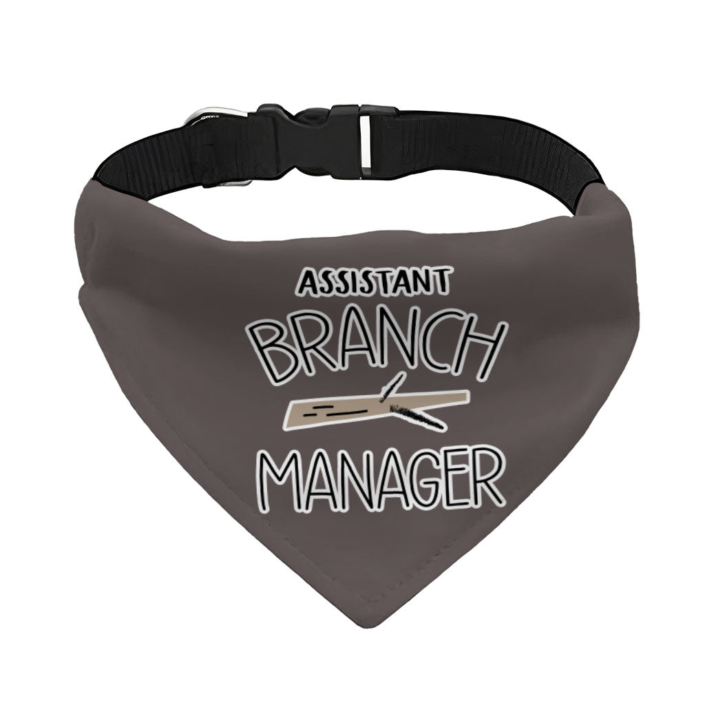 Assistant Branch Manager Pet Bandana Collar - Minimalist Scarf Collar - Print Dog Bandana