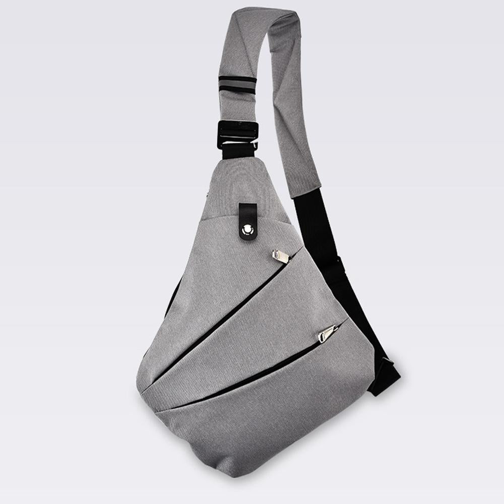 Waterproof Triangle Side Crossbody Bag, Right Shoulder