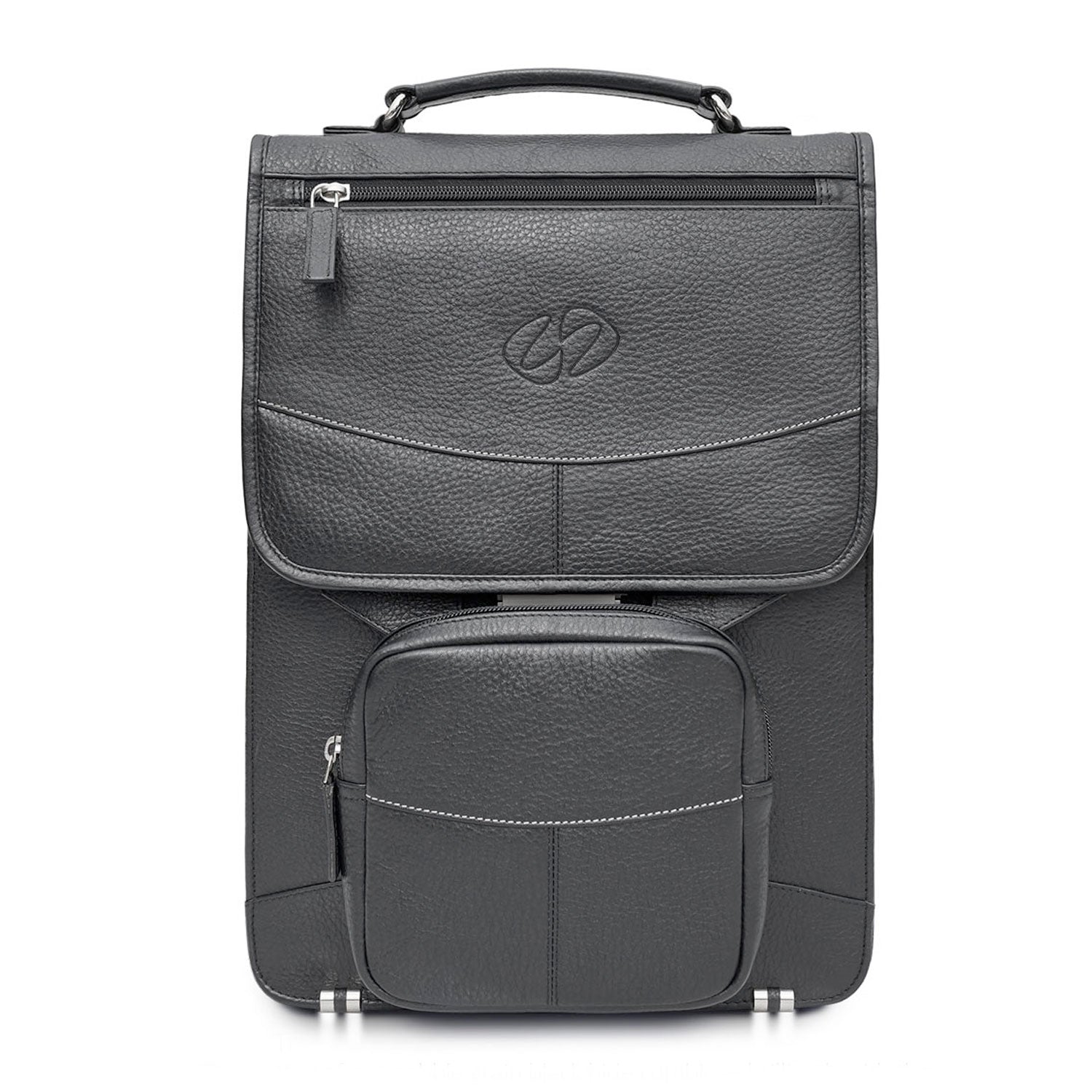 Premium Leather Briefcase Backpack