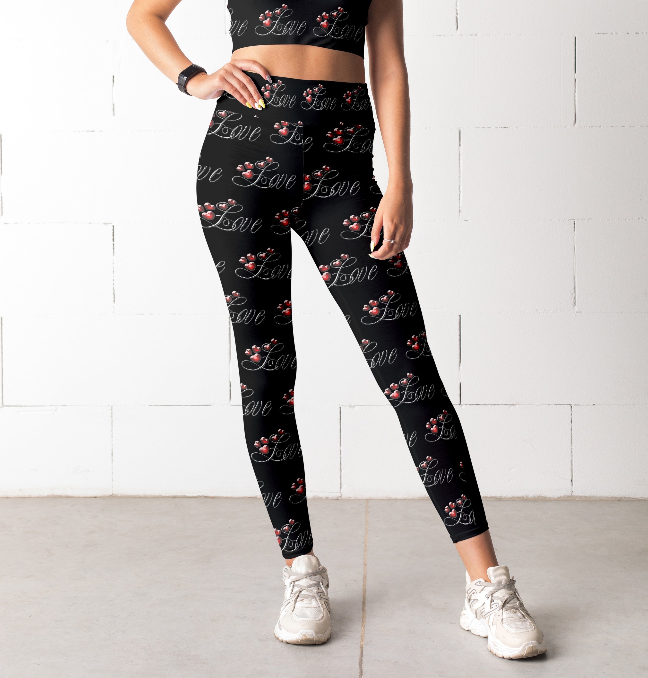 High Waisted Love black Yoga Leggings