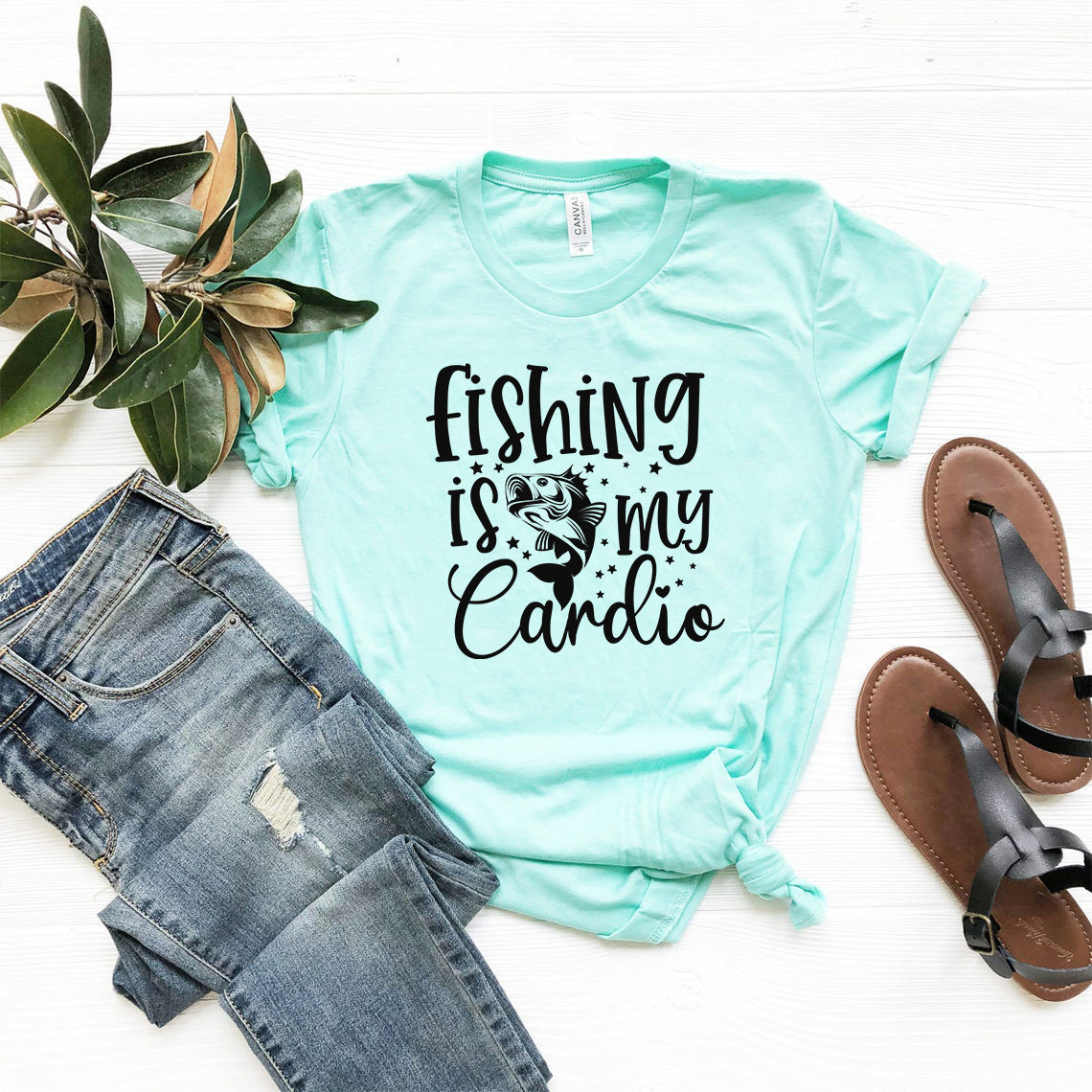 "Fishing Is My Cardio" T-Shirt DT0644