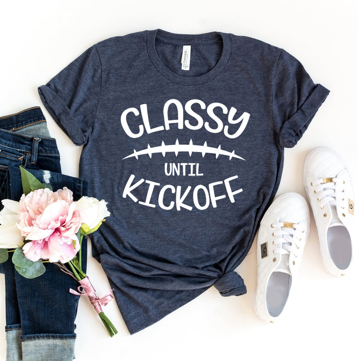 Classy Until Kickoff T-shirt | Agate