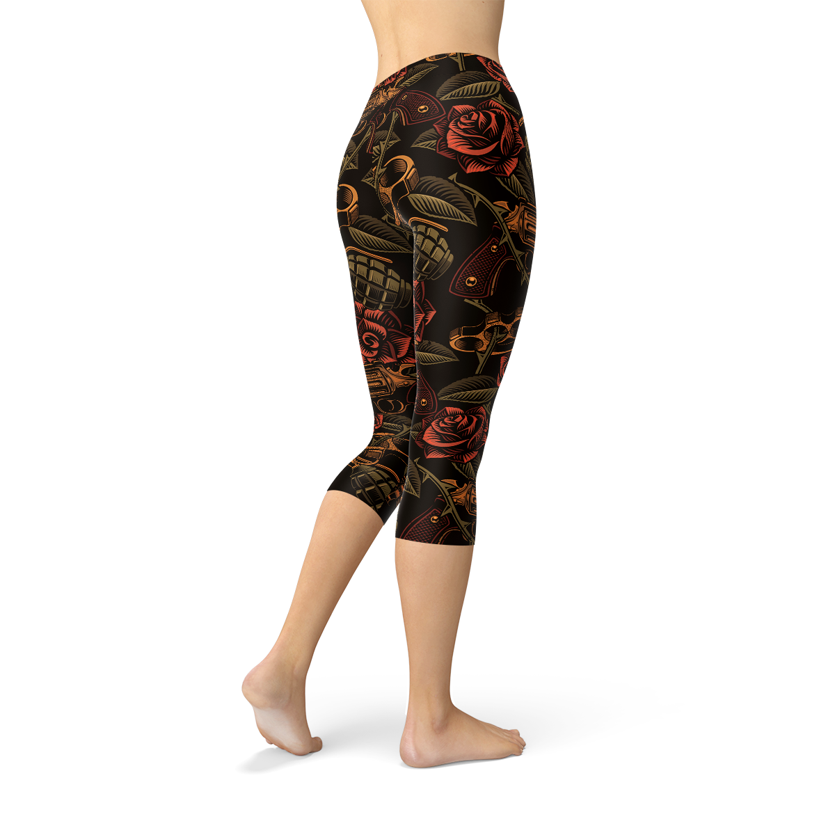 Womens Badass Capri Leggings