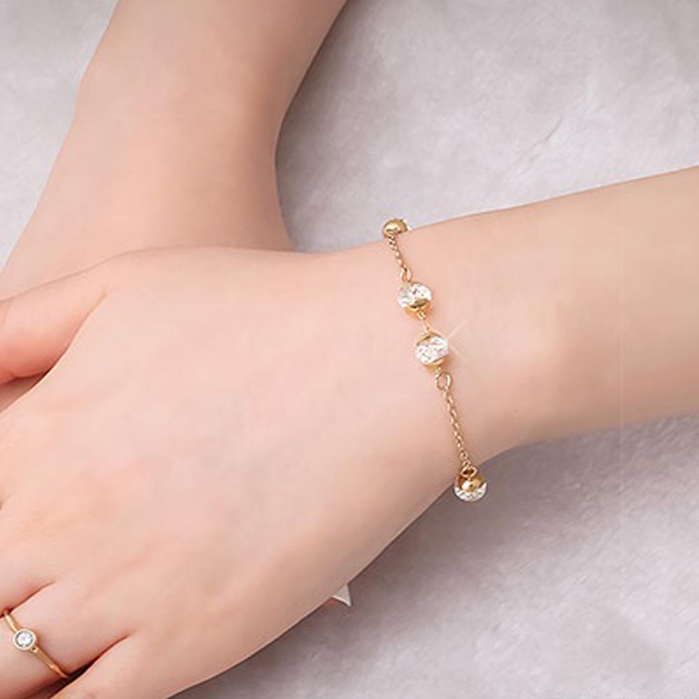 Madison 14K Gold Plated Chain Bracelet | Yellow Pandora