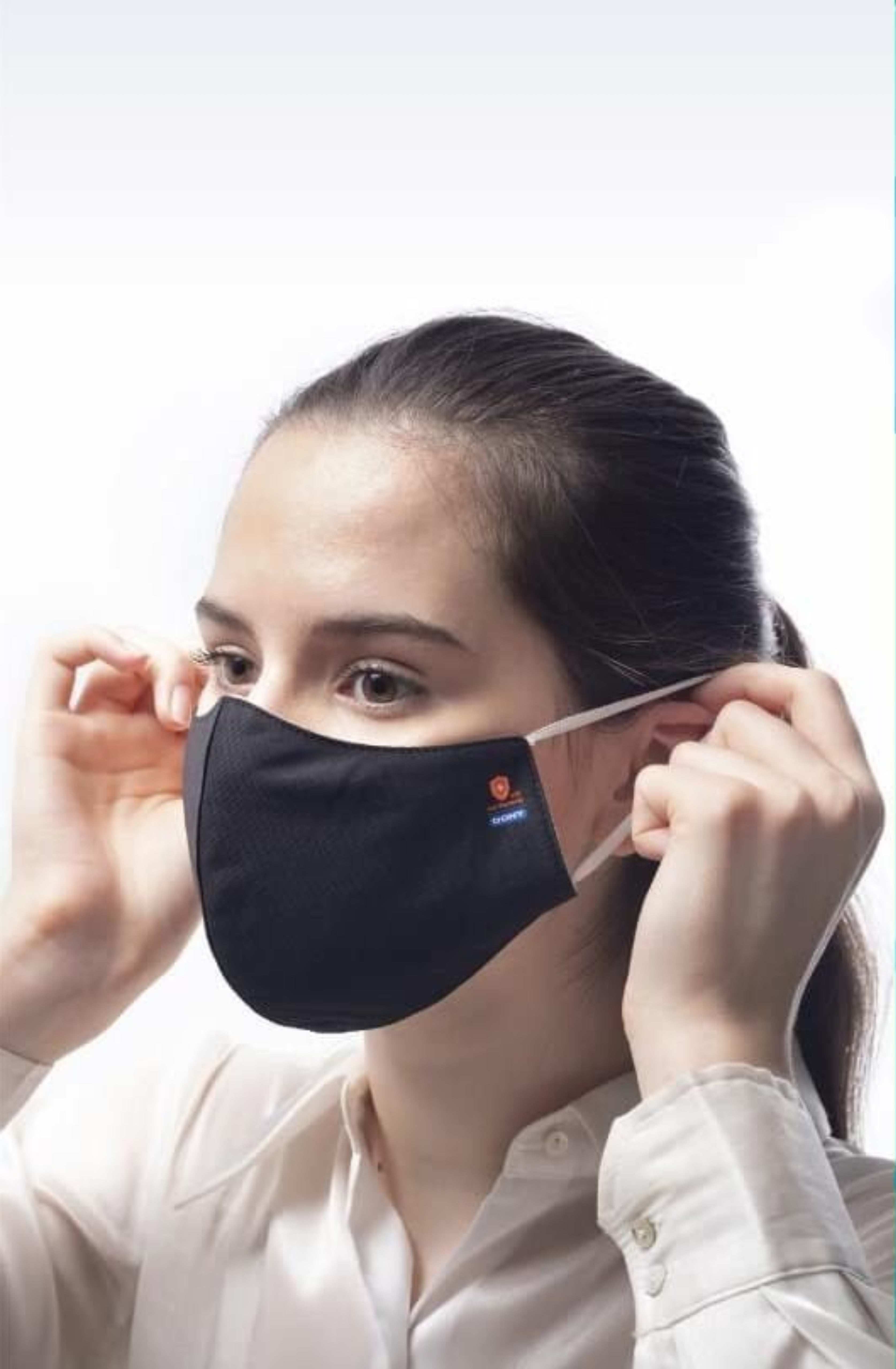 Antibacterial 3 Layer Cloth Mask Sealed In Sterilized Bag | Lime Sunflower