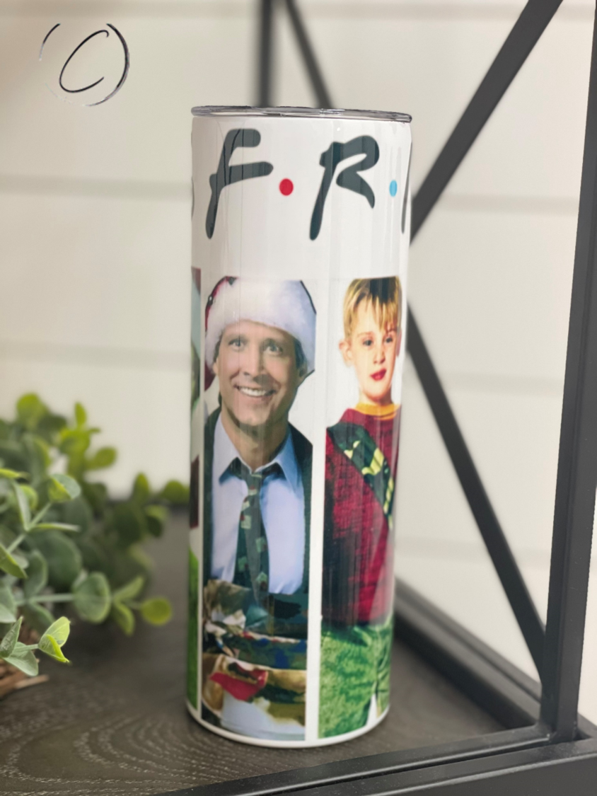 Christmas F*R*I*E*N*D*S 20oz Skinny Tumbler