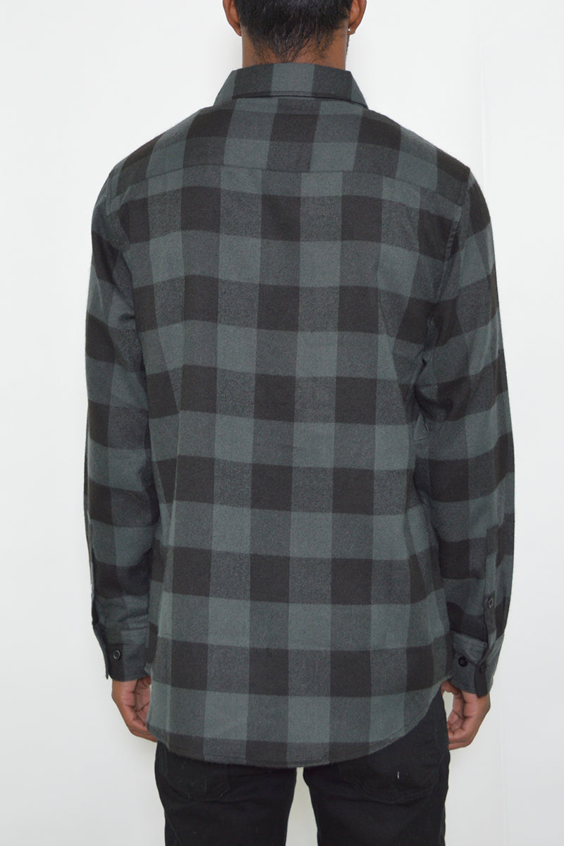 Long Sleeve Checkered Flannel