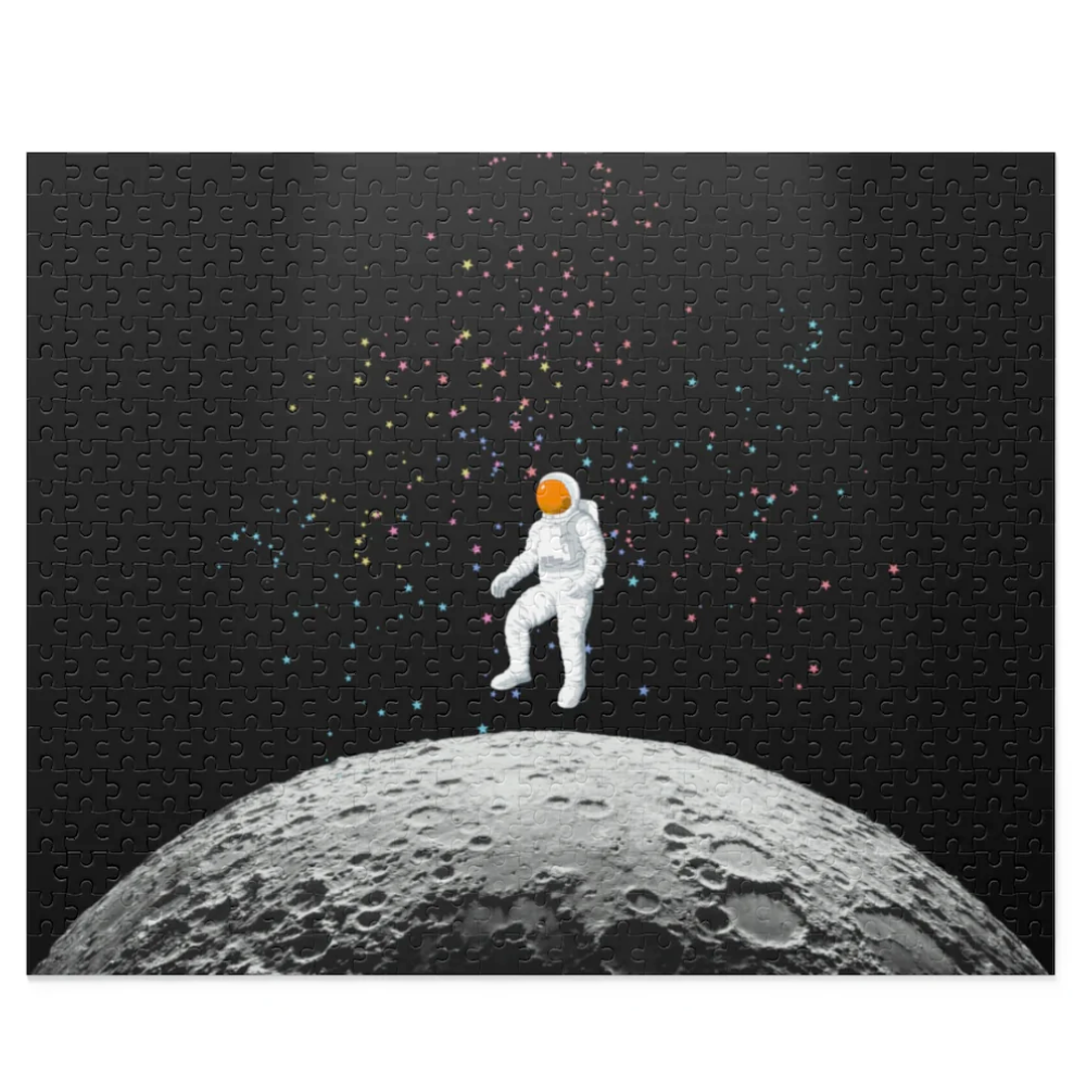 Astronaut on the Moon Jigsaw Puzzle 500-Piece