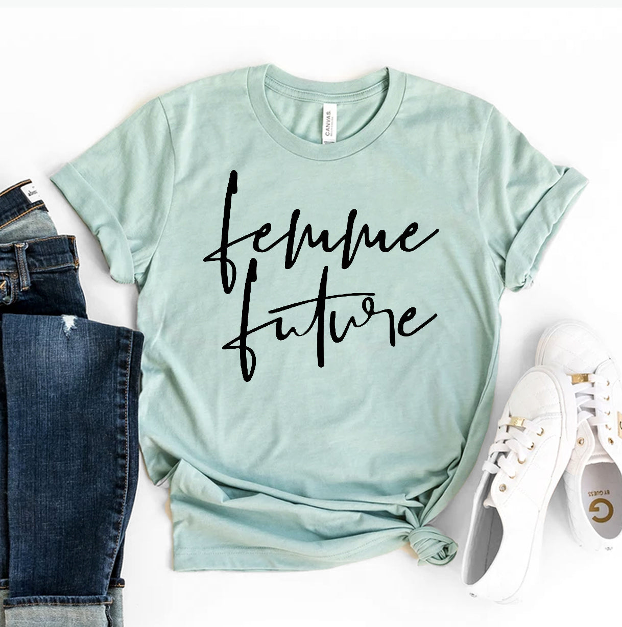 Femme Future T-shirt | Agate