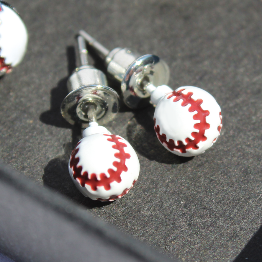 2pk Baseball Stud Earrings – 2 pairs by Ballpark Elite