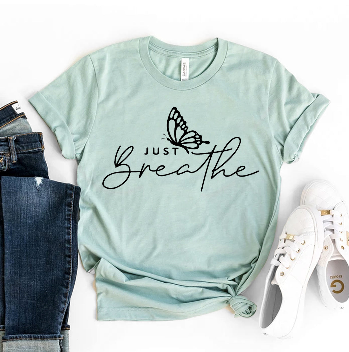 Just Breathe T-shirt | Agate