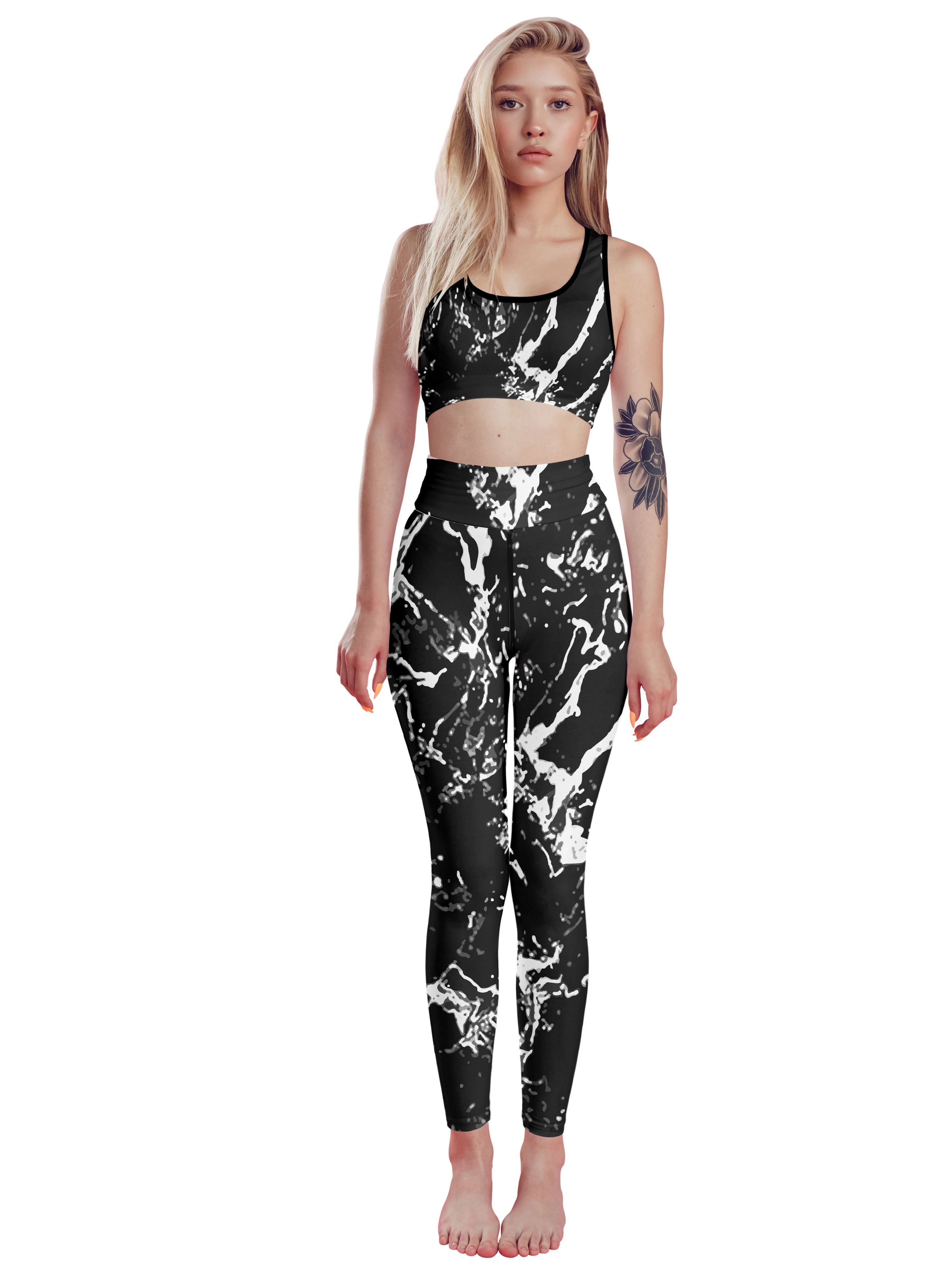 Black Marble Fitness Set