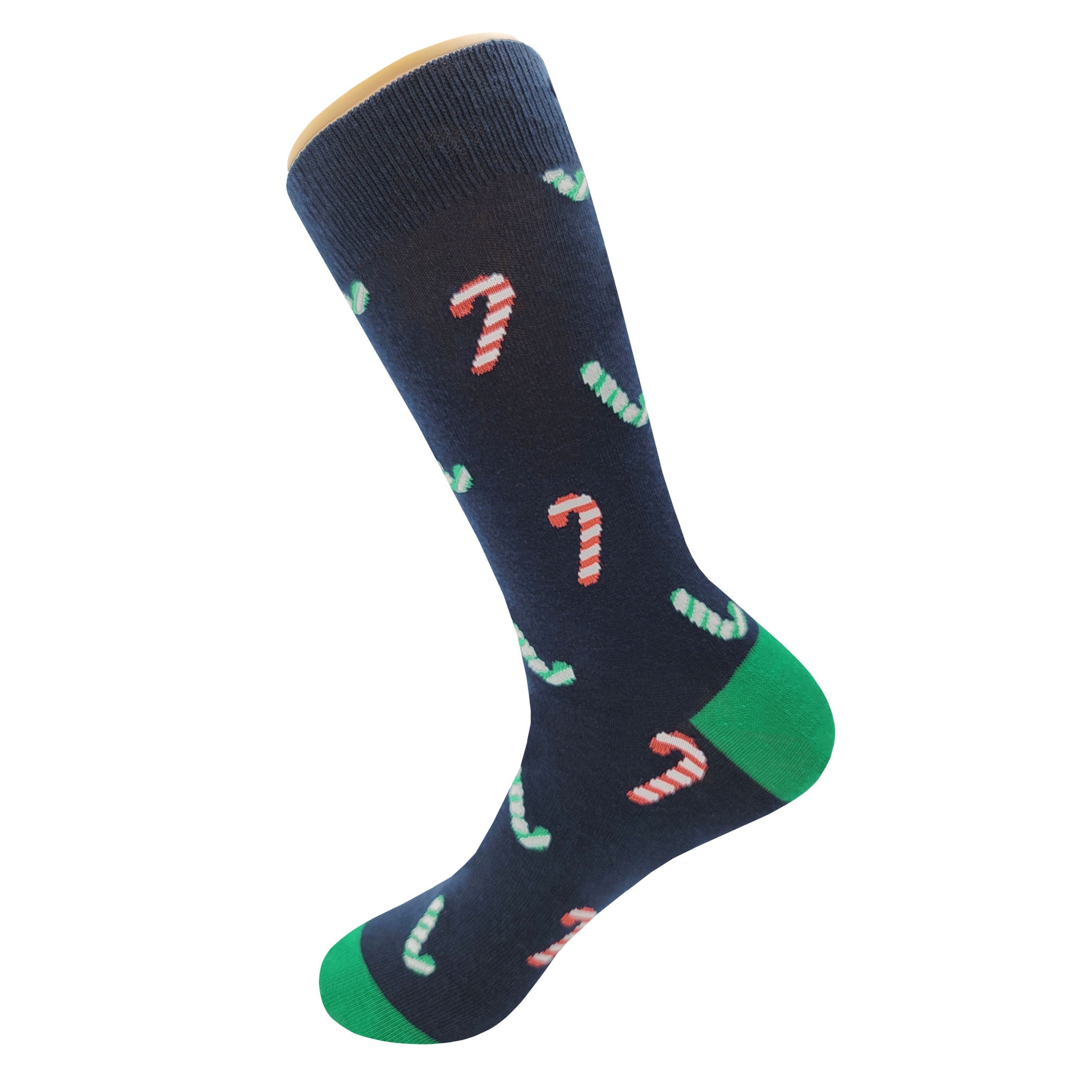 Red Green Candy Cane Socks