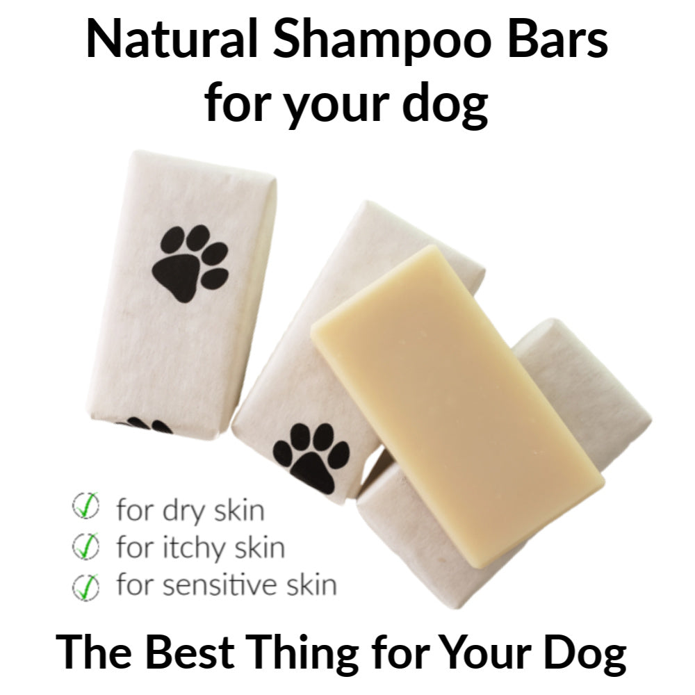 COCONUT MILK DOG SHAMPOO Natural Bar Soap for Dogs with sensitive skin | Grey Poppy