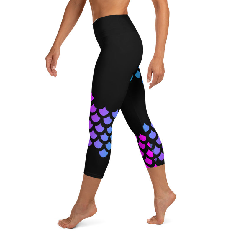 Stacy Neon Mermaid leggings, Capris and Shorts