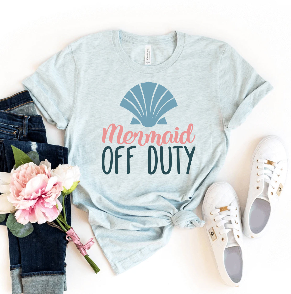 Mermaid Off Duty T-shirt | Agate