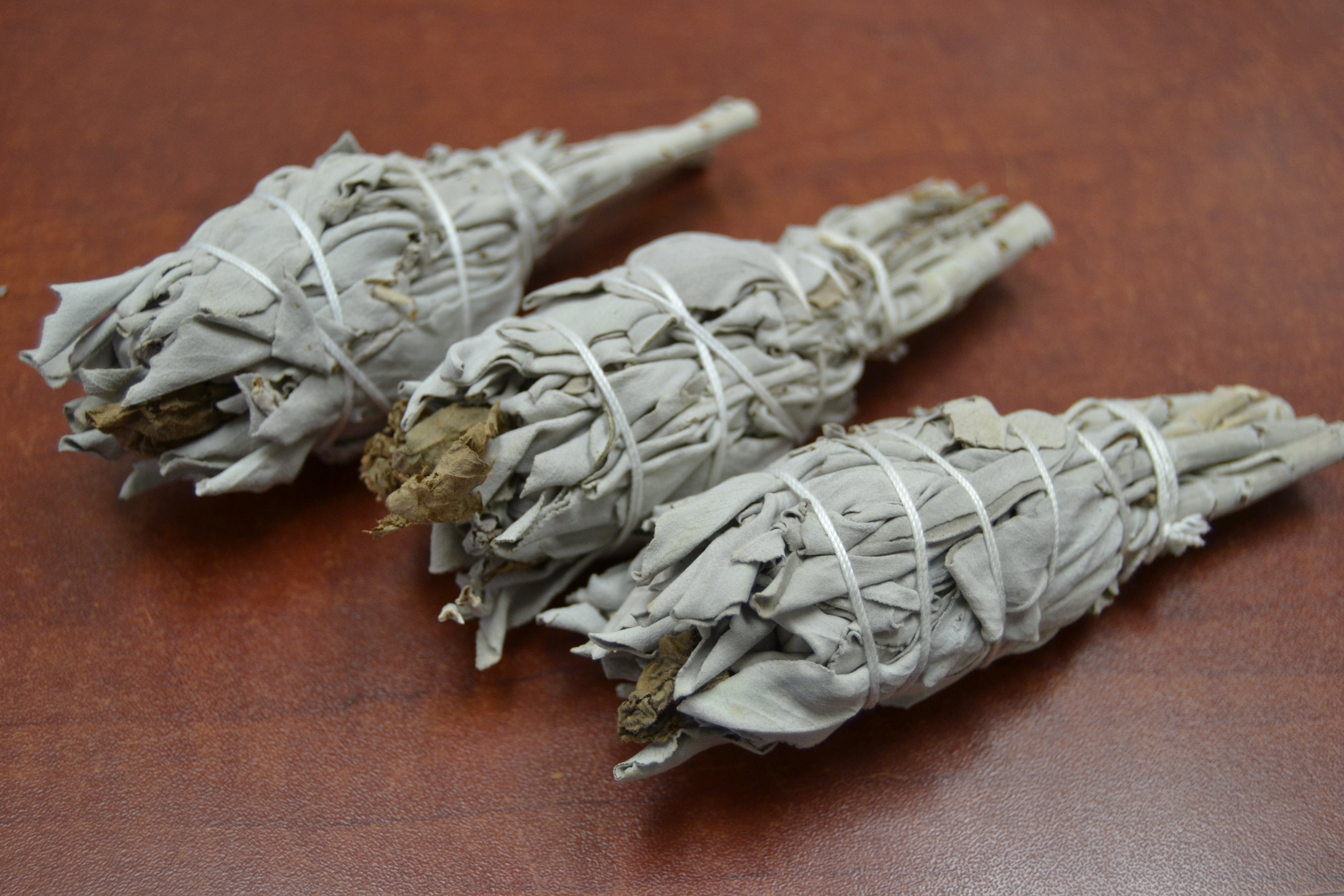 3 Pcs White Mini Sage + Patchouli Bundle Smudge | Grey Aphrodite