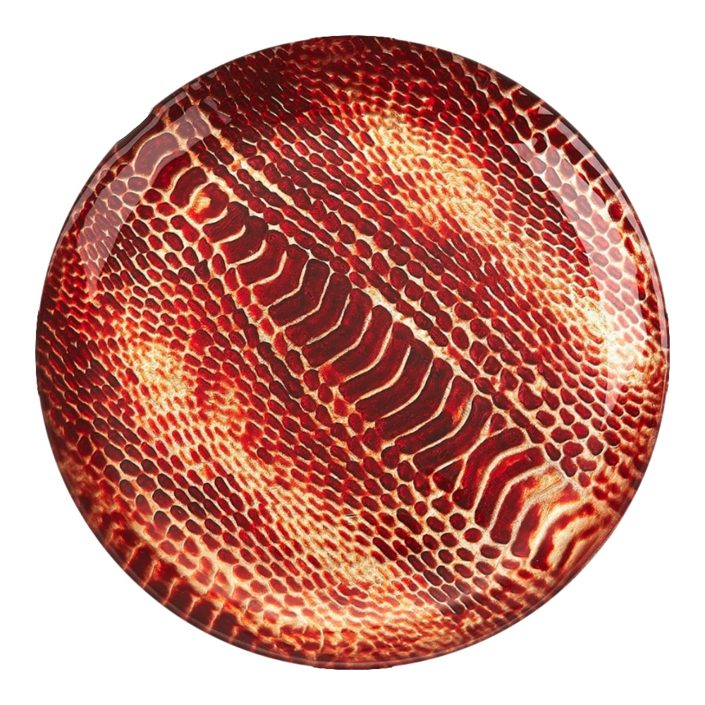 Set/4 Snakeskin 6" Canapé Plates