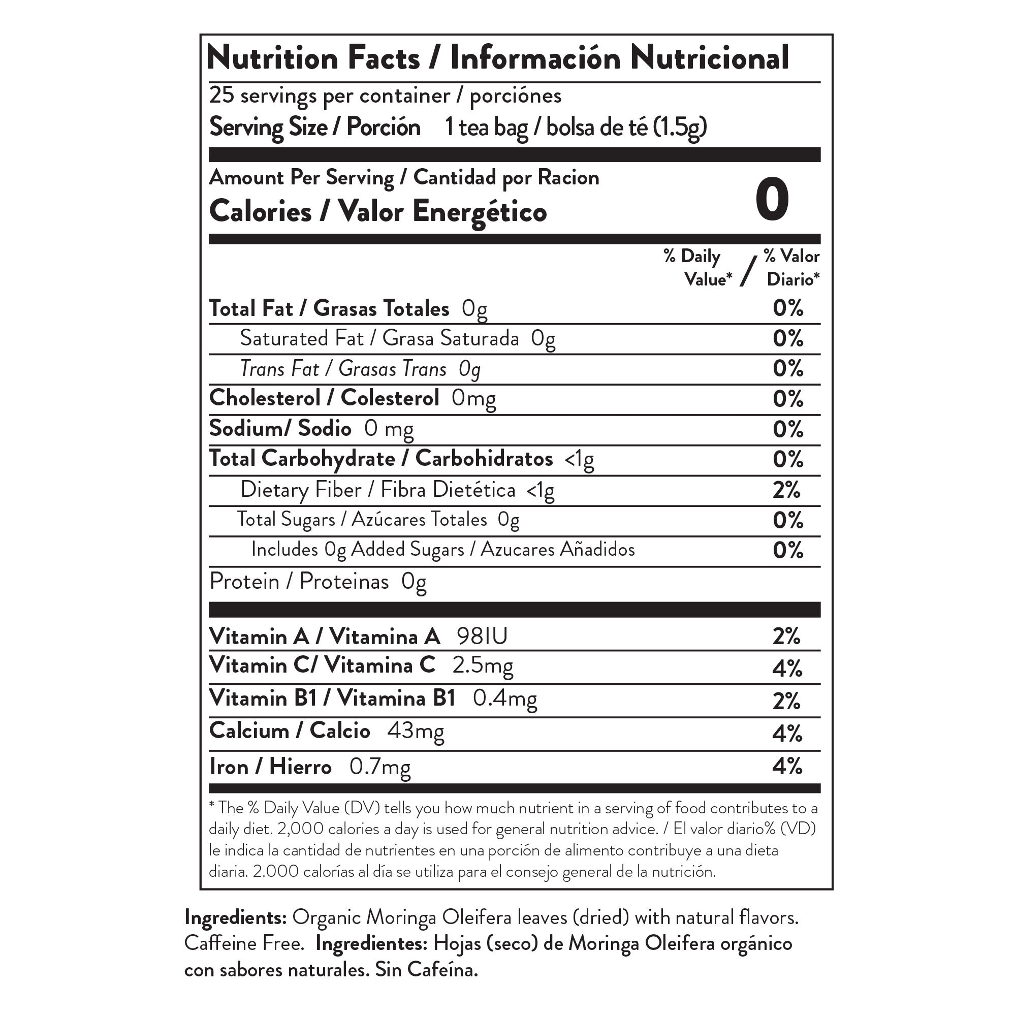 Miracle Tree Organic Moringa Tea, Apple & Cinnamon