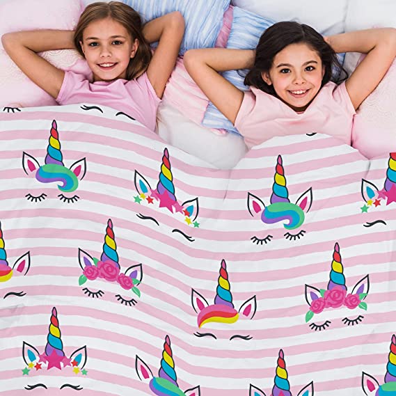 Kids bedding - Duvet Cover - Twin Size - Magical Unicorn print