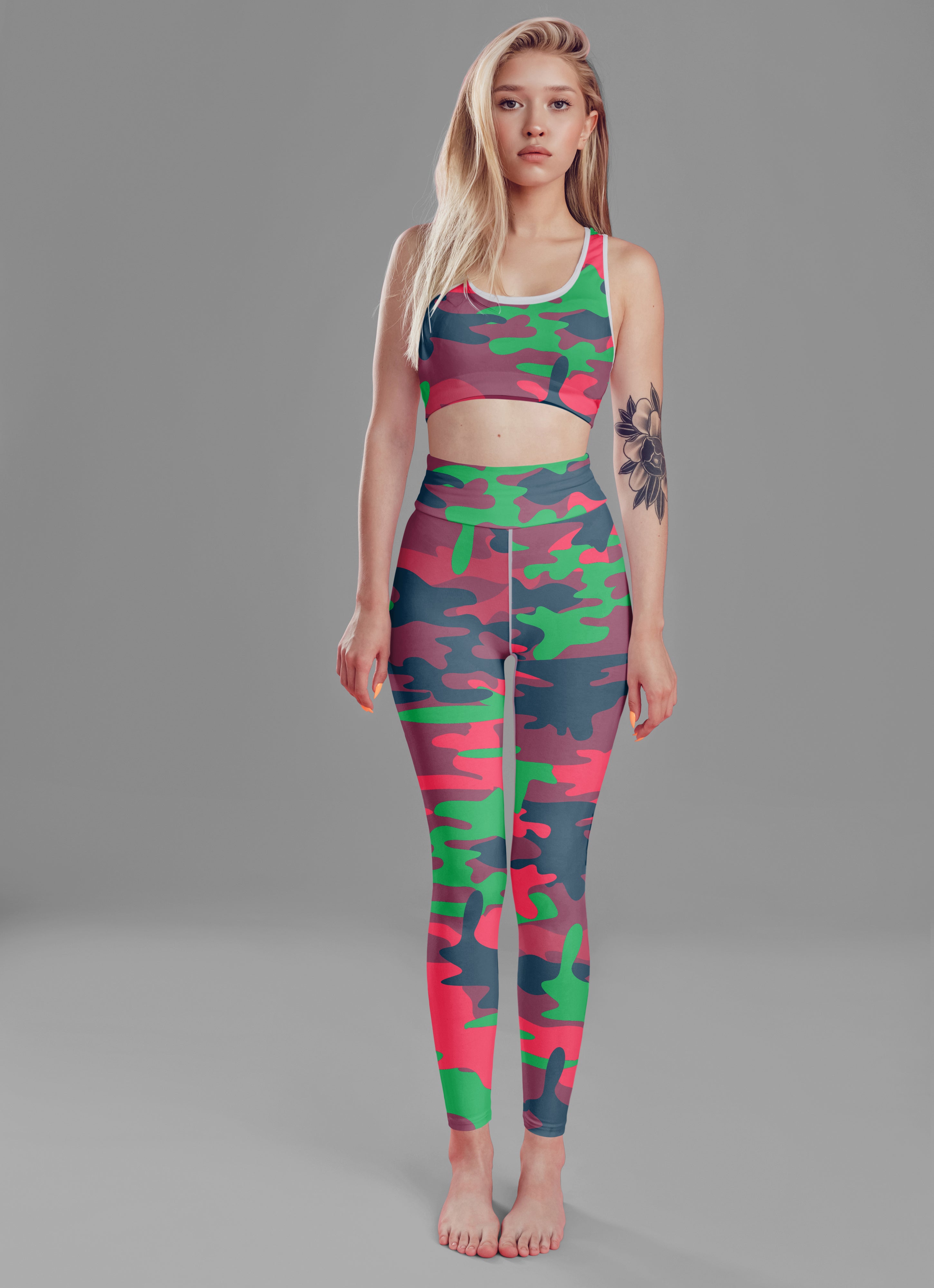 Colorful Camo Fitness Set