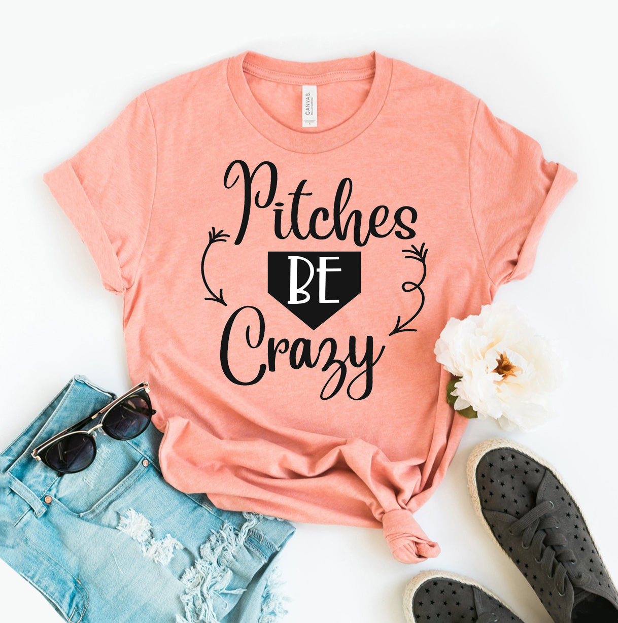 Pitches Be Crazy T-shirt | Agate