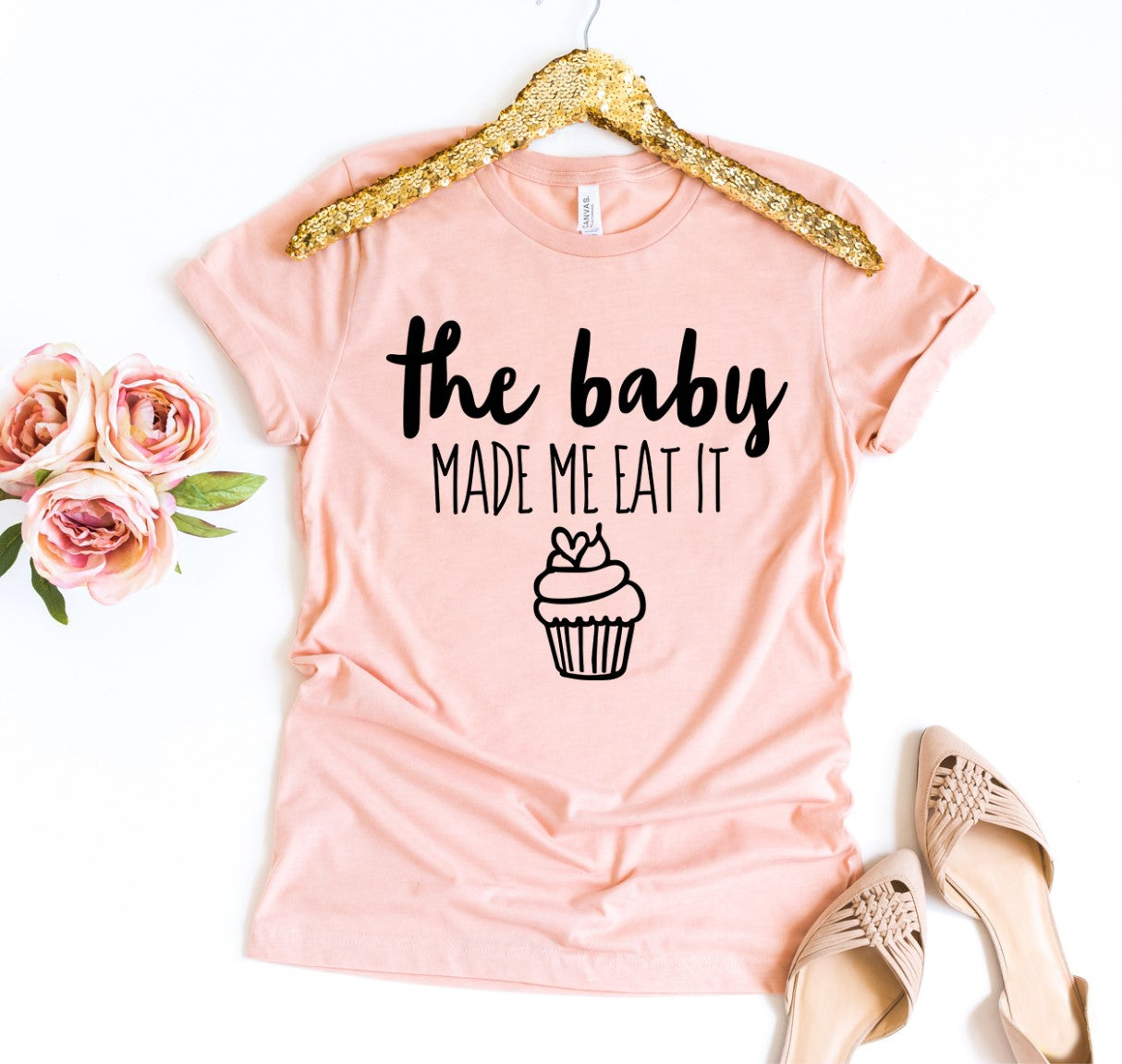 The Baby Made Me Eat It T-shirt | Agate