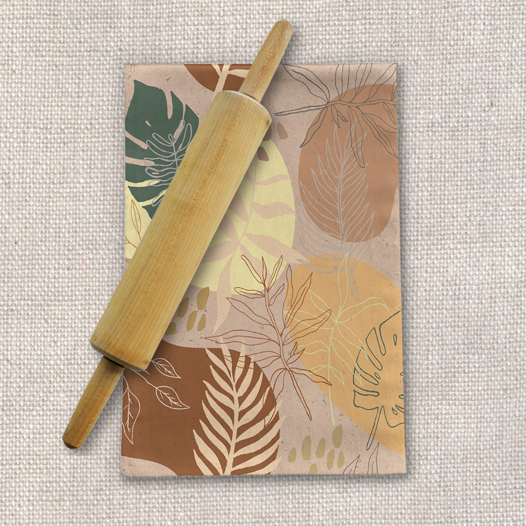 Orange Terracotta Tea Towel | Orchid Hades